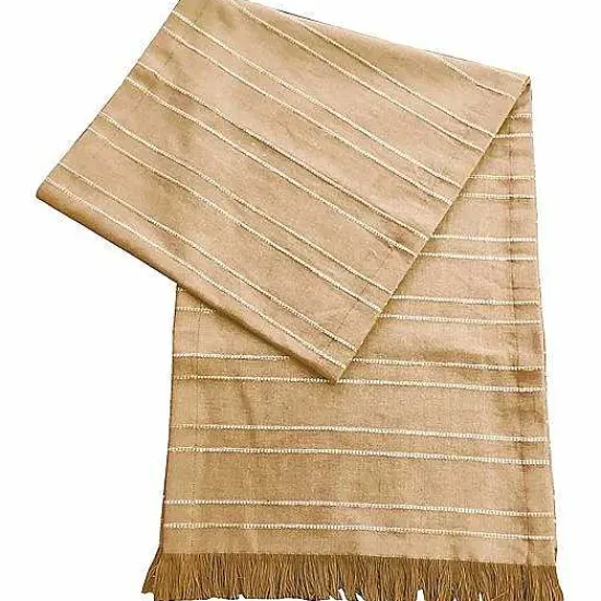 Best Food Network Almond Stripe Table Runner 72 Table Linens