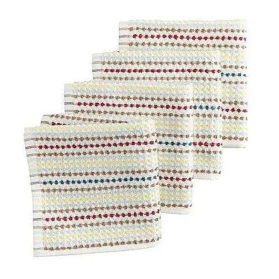 Discount Food Network Awning Stripe Dishcloth 4-Pk. Kitchen Linens
