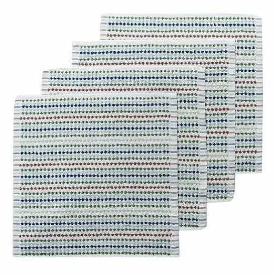 Discount Food Network Awning Stripe Dishcloth 4-Pk. Kitchen Linens