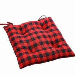 New Food Network Buffalo Check Chair Pad Decorative Pillows & Chair Pads