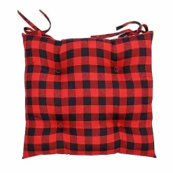New Food Network Buffalo Check Chair Pad Decorative Pillows & Chair Pads