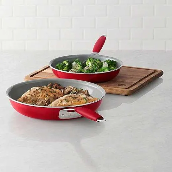 Outlet Food Network Ceramic Skillet Twin Pack Cookware & Bakeware
