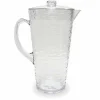 Sale Food Network Clear Textured Acrylic Pitcher With Lid Dinnerware & Serveware