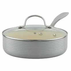 Online Food Network Farmstead 10-Pc. Nonstick Ceramic Cookware Set Cookware & Bakeware