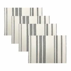 New Food Network Farmstead Stripe Woven Placemat 4-Pk. Table Linens