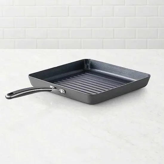 Best Food Network Hard Anodized 10-In. Square Grill Pan Cookware & Bakeware