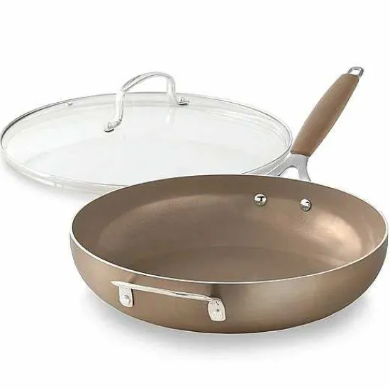 Food Network 12-In. Saute Pan With Lid Cookware & Bakeware