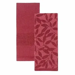 Outlet Food Network Jacquard Leaves Kitchen Towel 2-Pk. Kitchen Linens