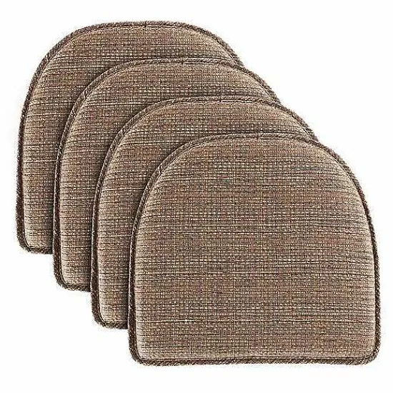 Clearance Food Network Kahuna Multi-Stripe Chair Pad 4-Pack Decorative Pillows & Chair Pads