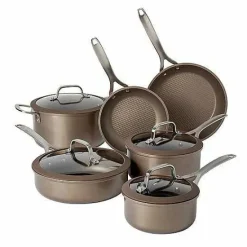 New Food Network 10-Pc. Textured Titanium Nonstick Cookware Set Cookware & Bakeware