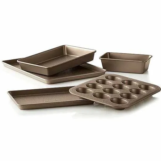 Clearance Food Network 5-Pc. Textured Performance Series Nonstick Bakeware Set Cookware & Bakeware