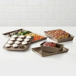 Clearance Food Network 5-Pc. Textured Performance Series Nonstick Bakeware Set Cookware & Bakeware