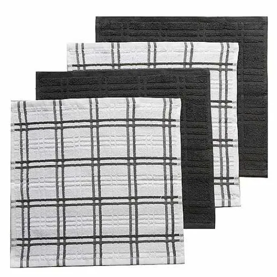 Best Food Network Plaid Dishcloth 4-Pk. Kitchen Linens
