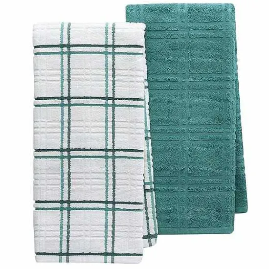 Food Network Plaid Kitchen Towel 2-Pack Kitchen Linens