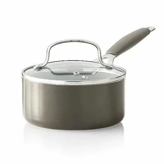 Outlet Food Network 2.5-Qt. Ceramic Saucepan With Lid Cookware & Bakeware