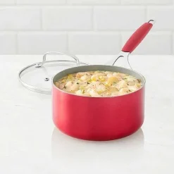 Outlet Food Network 2.5-Qt. Ceramic Saucepan With Lid Cookware & Bakeware