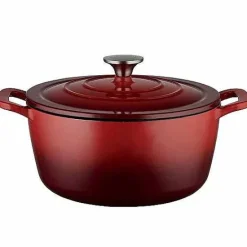 New Food Network 5-Qt. Enameled Cast-Iron Dutch Oven Cookware & Bakeware