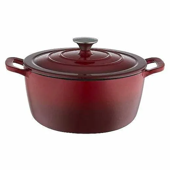 Clearance Food Network 3.5-Qt. Ombre Enameled Cast-Iron Dutch Oven Cookware & Bakeware