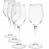 Food Network Signature 4-Pc. Crystal White Wine Glass Set Drinkware & Glassware