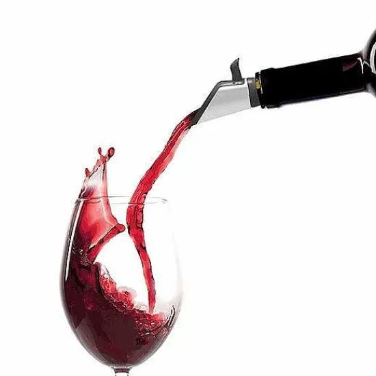 Discount Food Network Stainless Steel Pourer & Stopper Set Wine & Bar Tools