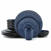 New Food Network Tandoori Blue 16-Pc. Dinnerware Set Dinnerware & Serveware