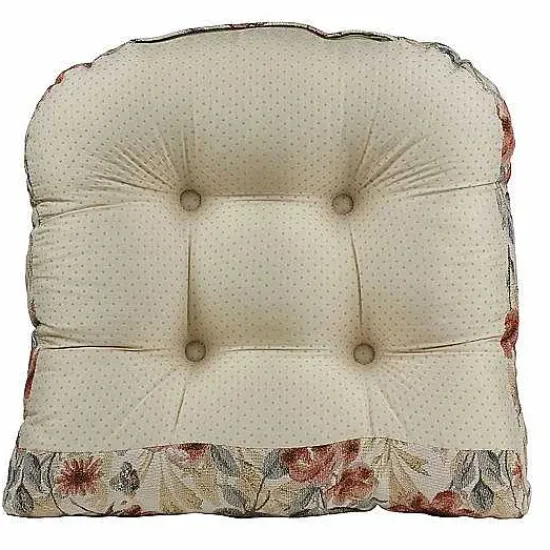 Food Network Watercolor Floral Chair Pad Table Linens