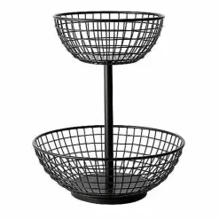 Best Food Network Wire 2-Tier Basket Dinnerware & Serveware